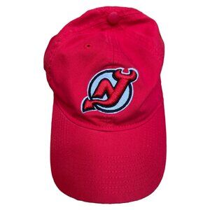 New Jersey Devils Red Official NHL Reebok "Face-Off" Strapback Cap Hat